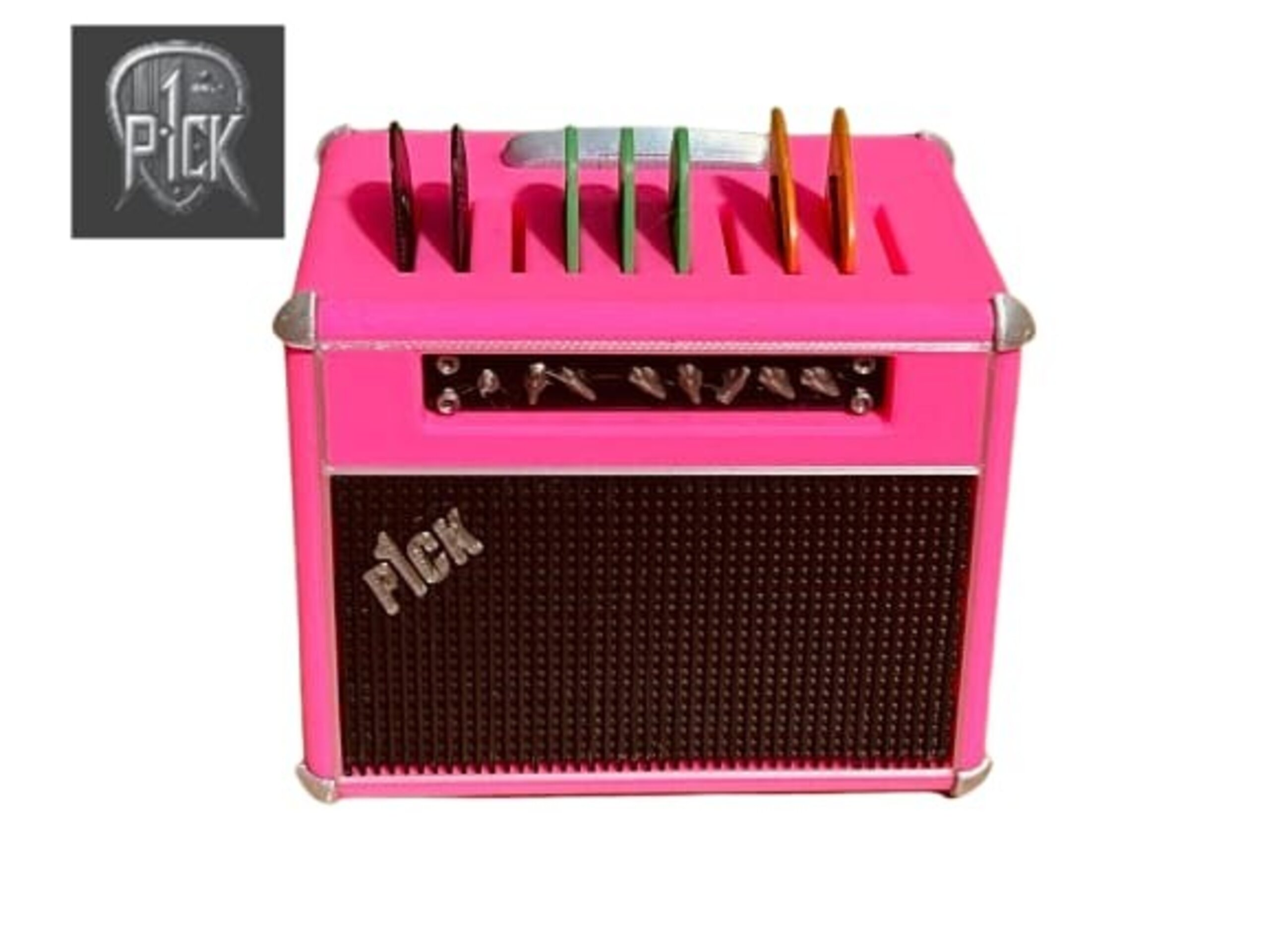 PORTAPÚAS CON LED ESTILO AMPLIFICADOR ROSA - 3