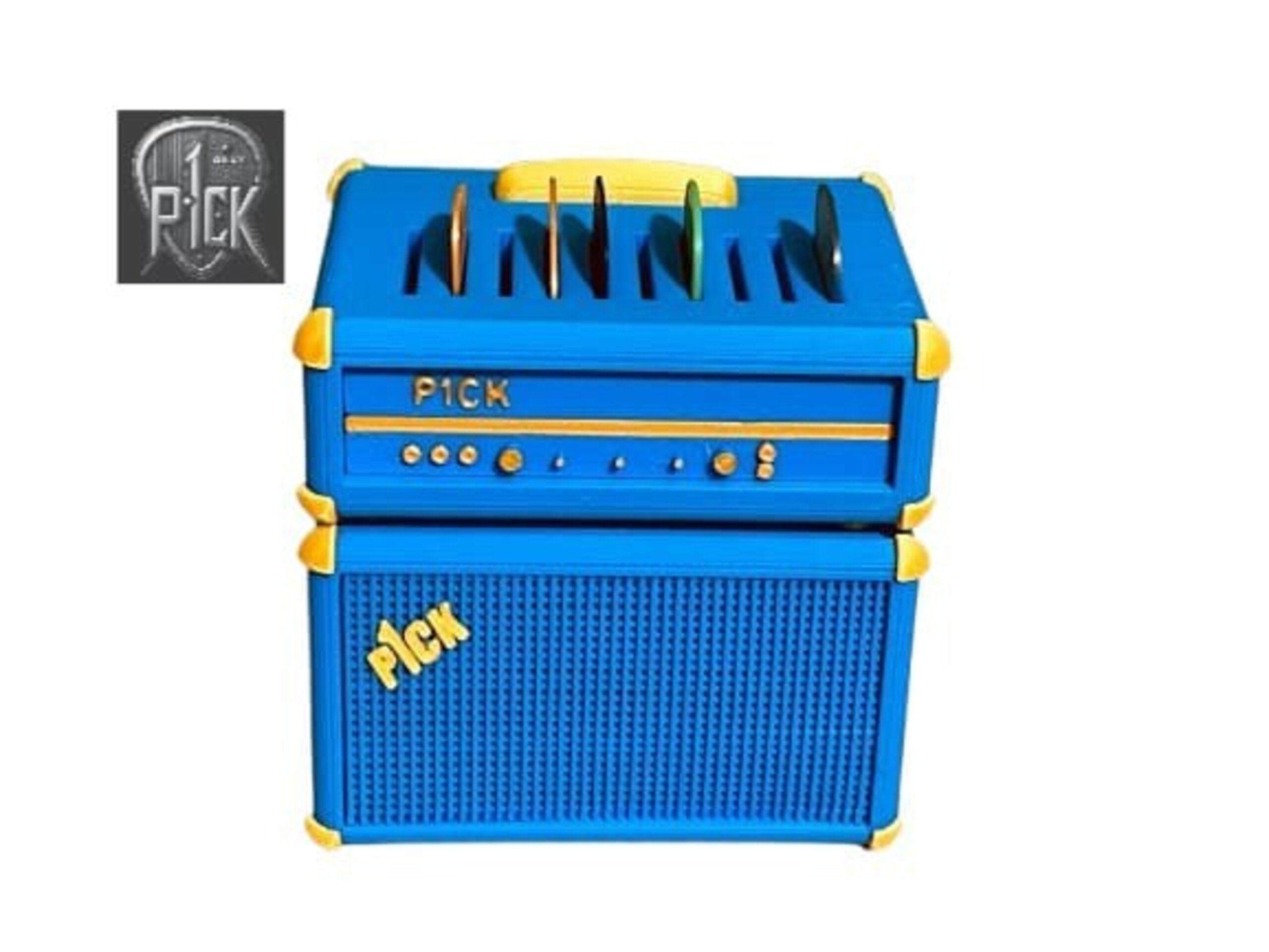 PORTAPÚAS CON LED ESTILO AMPLIFICADOR AZUL OSCURO - 2