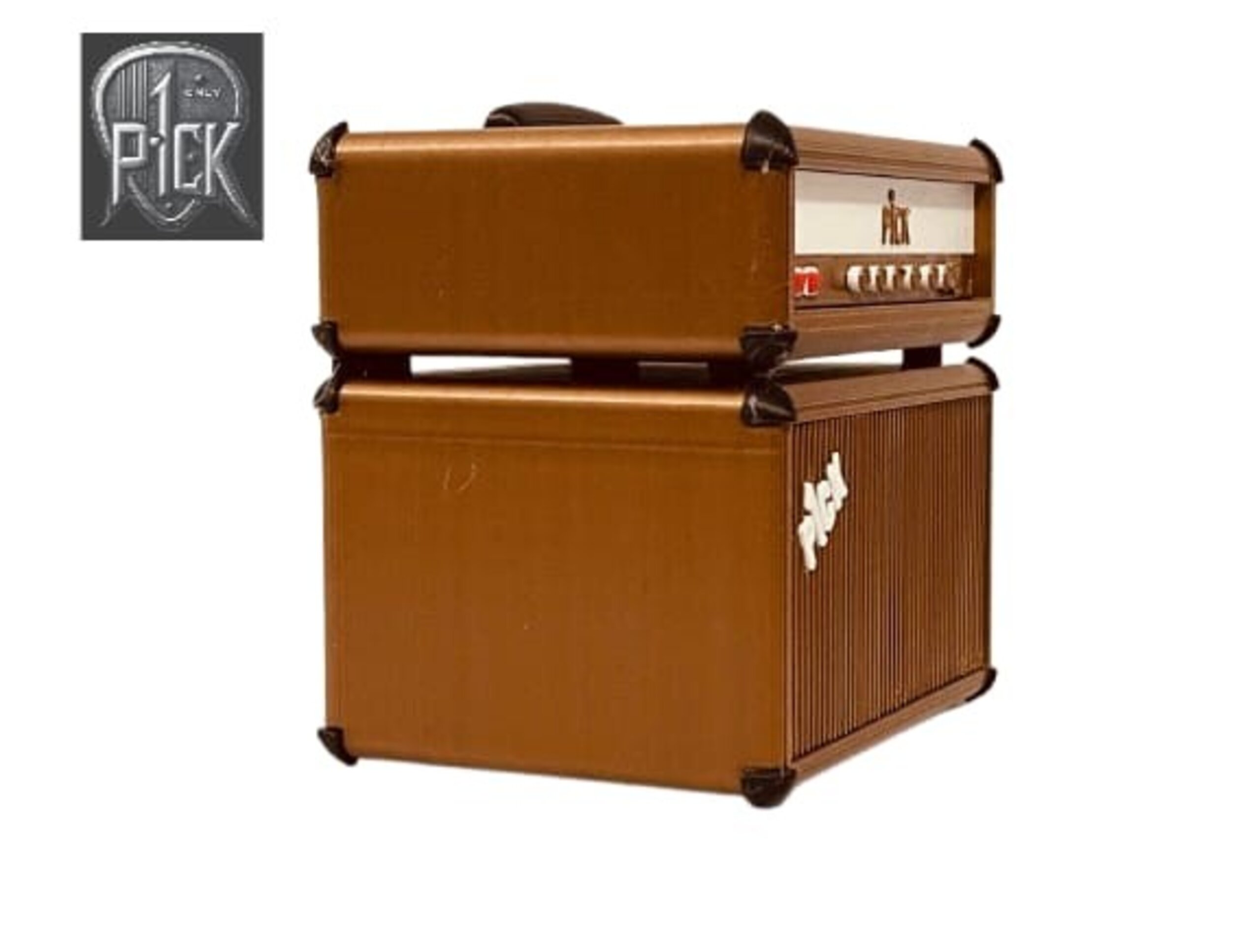 PORTAPÚAS CON LED ESTILO AMPLIFICADOR MARRON / PANEL MARRON - 5