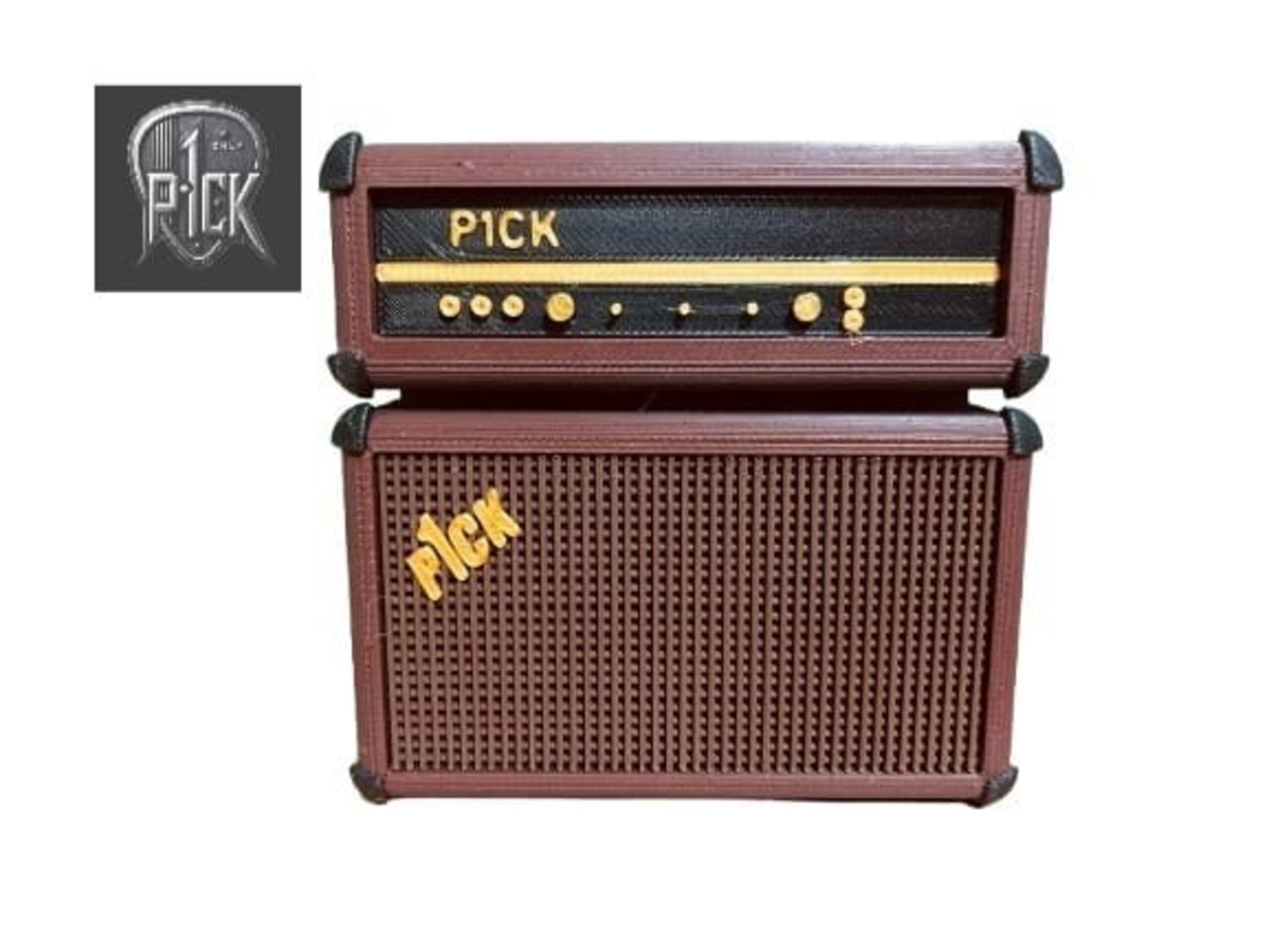 PORTAPÚAS CON LED ESTILO AMPLIFICADOR ESTILO MADERA - 4