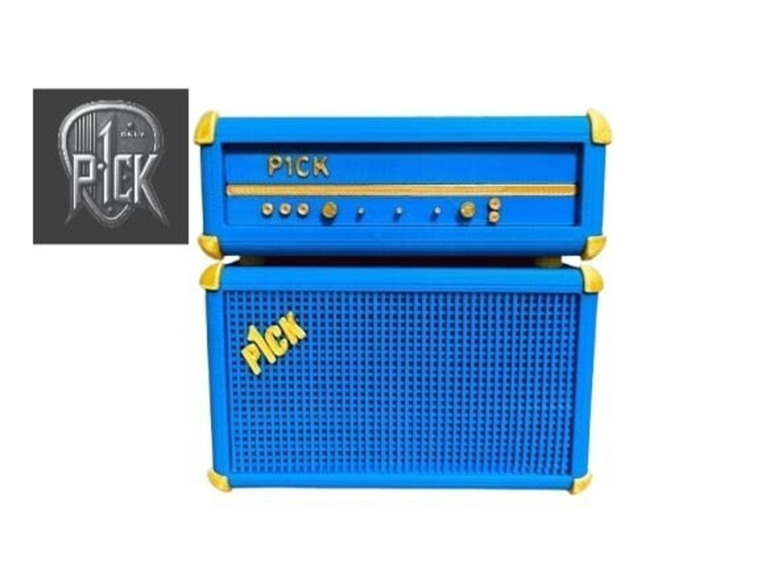 PORTAPÚAS CON LED ESTILO AMPLIFICADOR AZUL OSCURO - 3