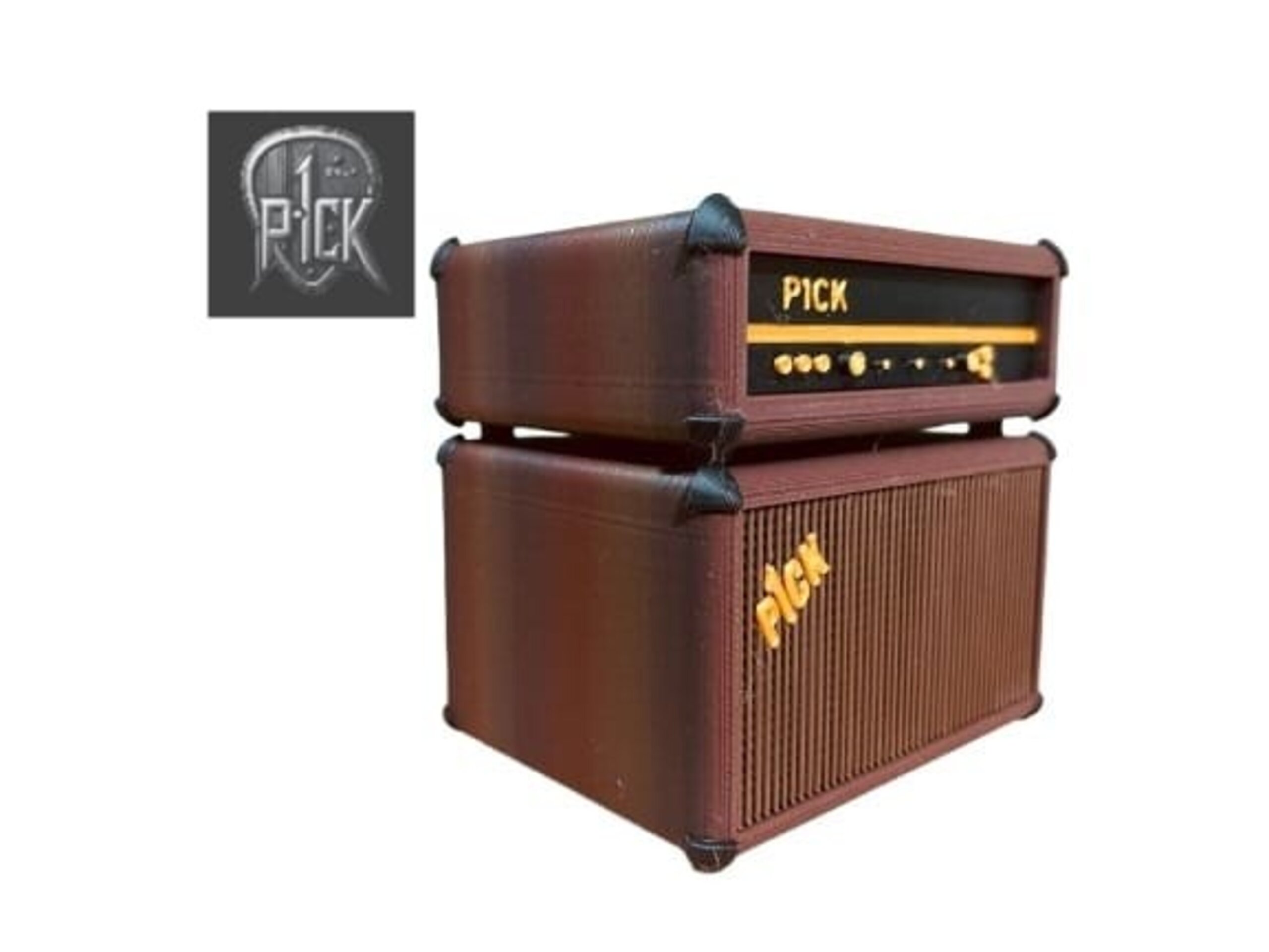 PORTAPÚAS CON LED ESTILO AMPLIFICADOR ESTILO MADERA - 2