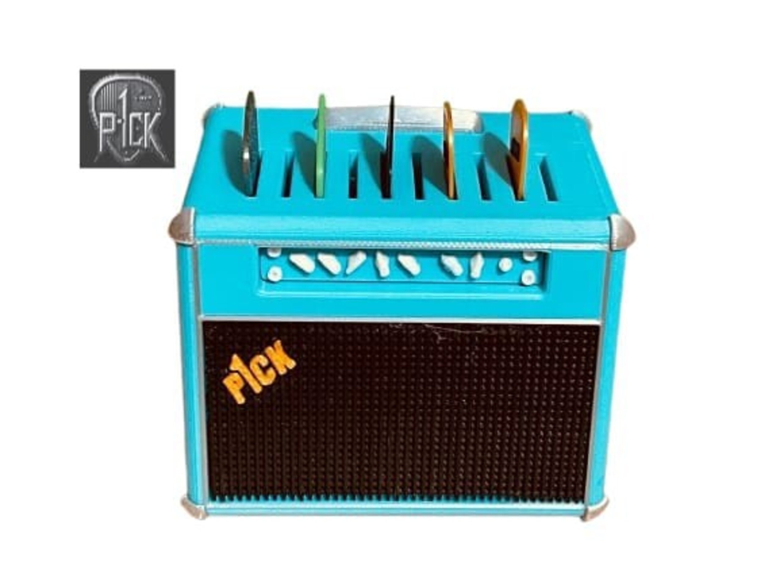 PORTAPÚAS CON LED ESTILO AMPLIFICADOR AZUL - 4