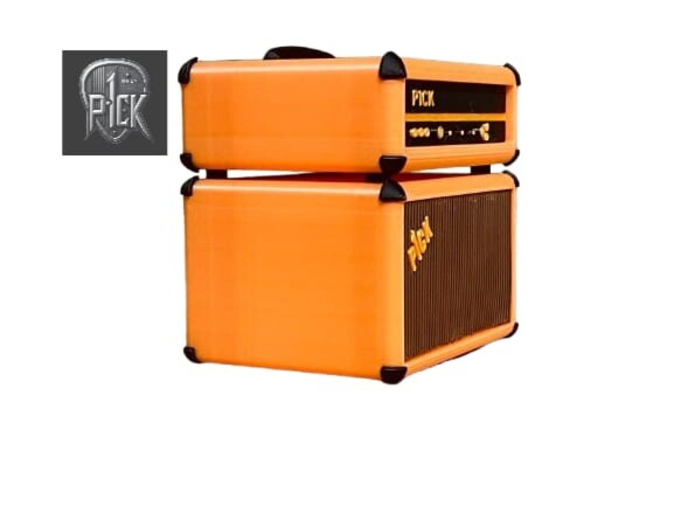 PORTAPÚAS CON LED ESTILO AMPLIFICADOR NARANJA - 3