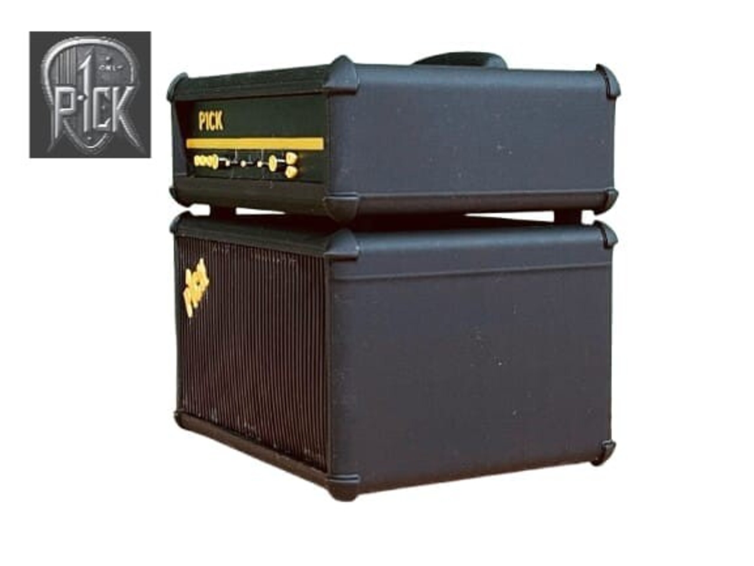 PORTAPÚAS CON LED ESTILO AMPLIFICADOR NEGRO DORADO - 4