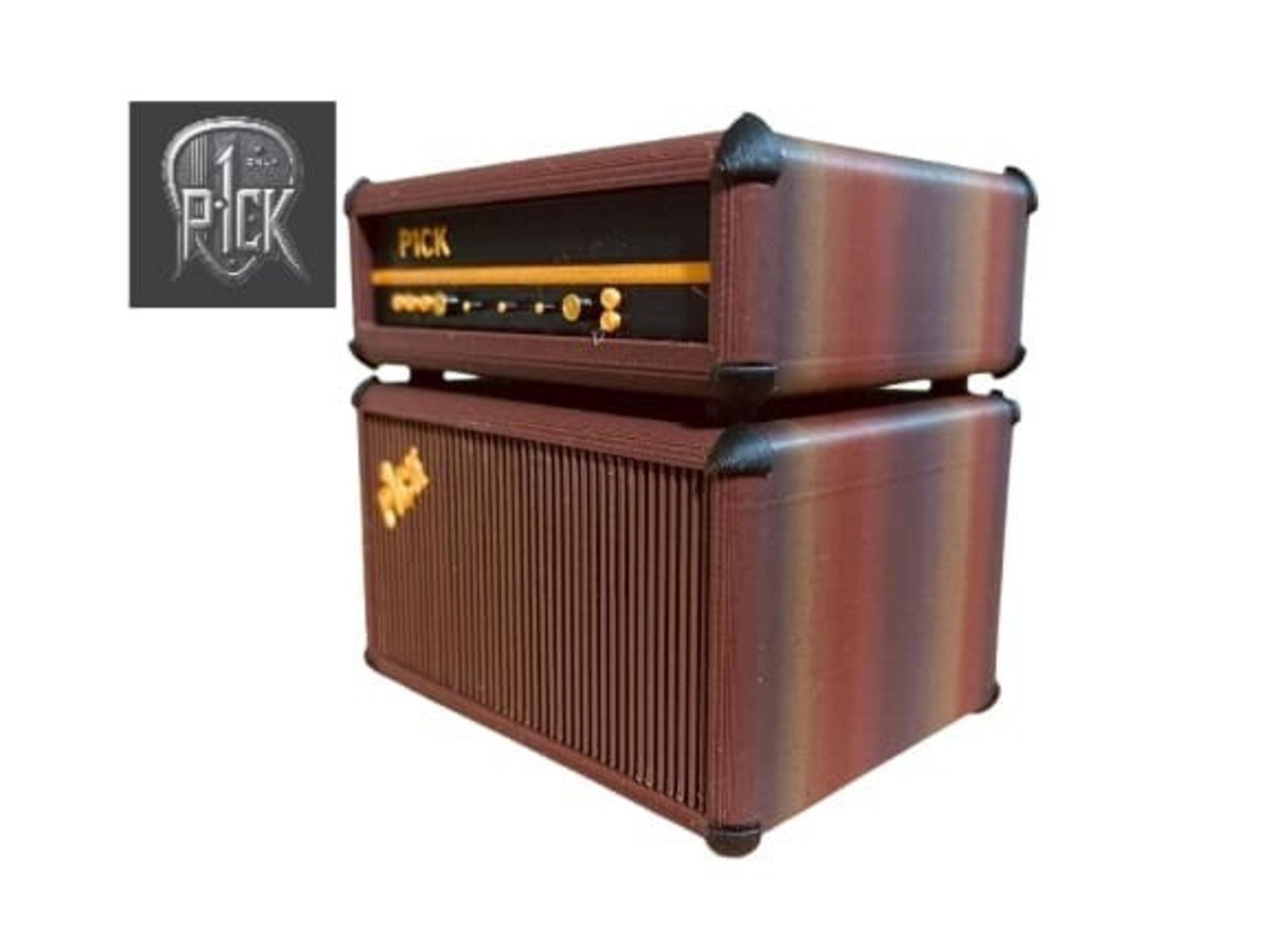 PORTAPÚAS CON LED ESTILO AMPLIFICADOR ESTILO MADERA - 3