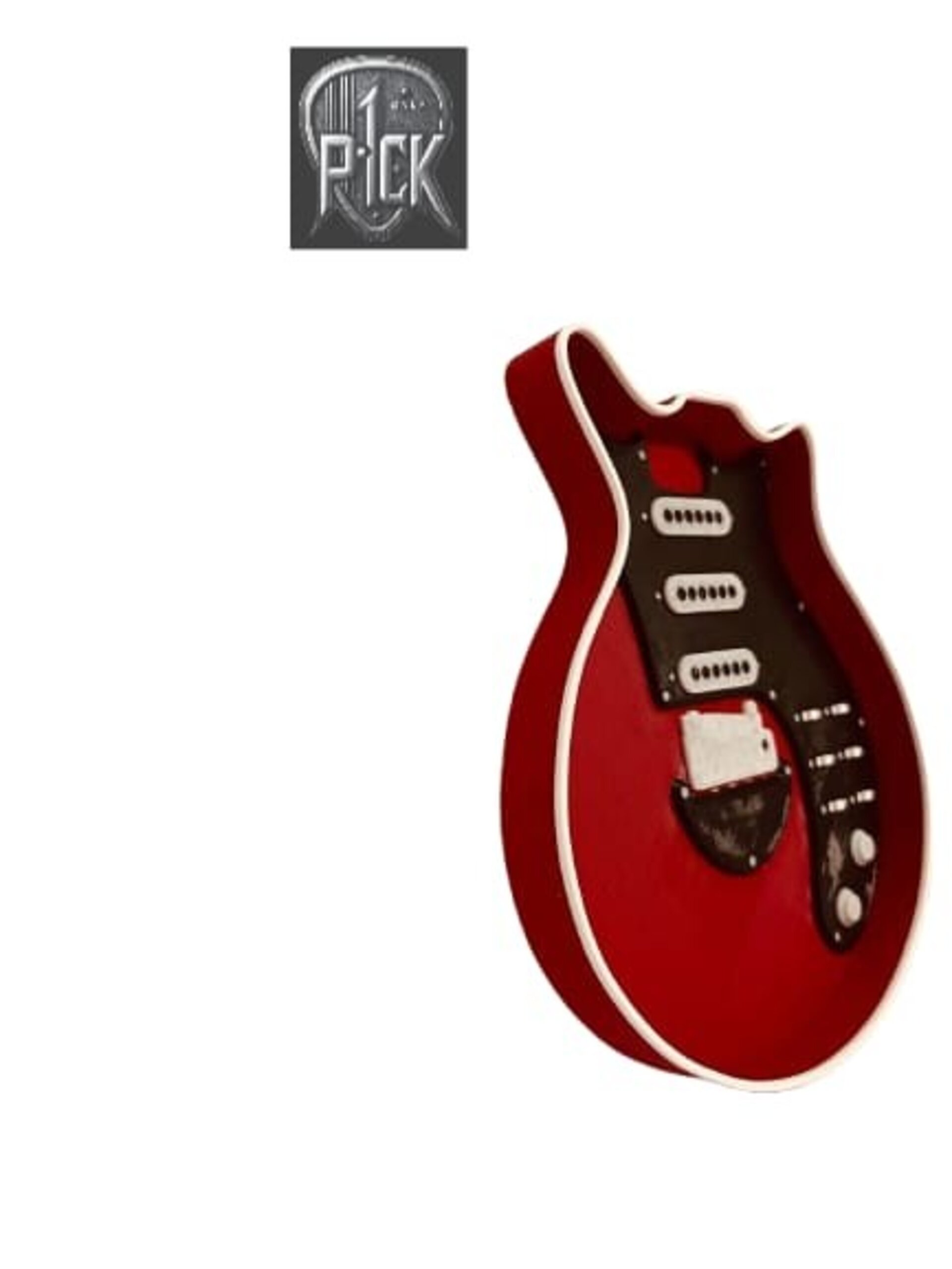 BANDEJA PUAS GUITARRA ROJO Y NEGRO - 2