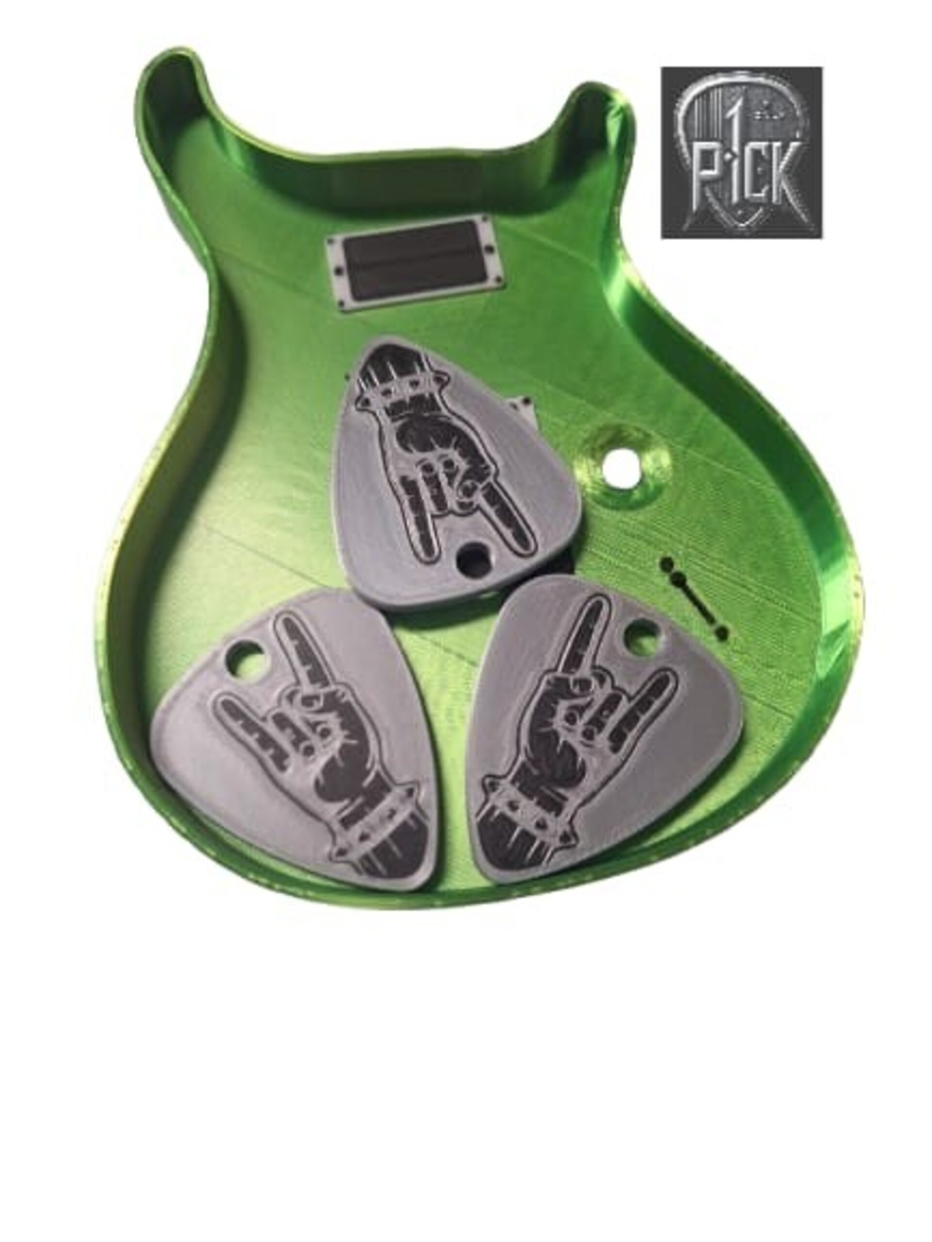 BANDEJA PUAS GUITARRA VERDE - 2