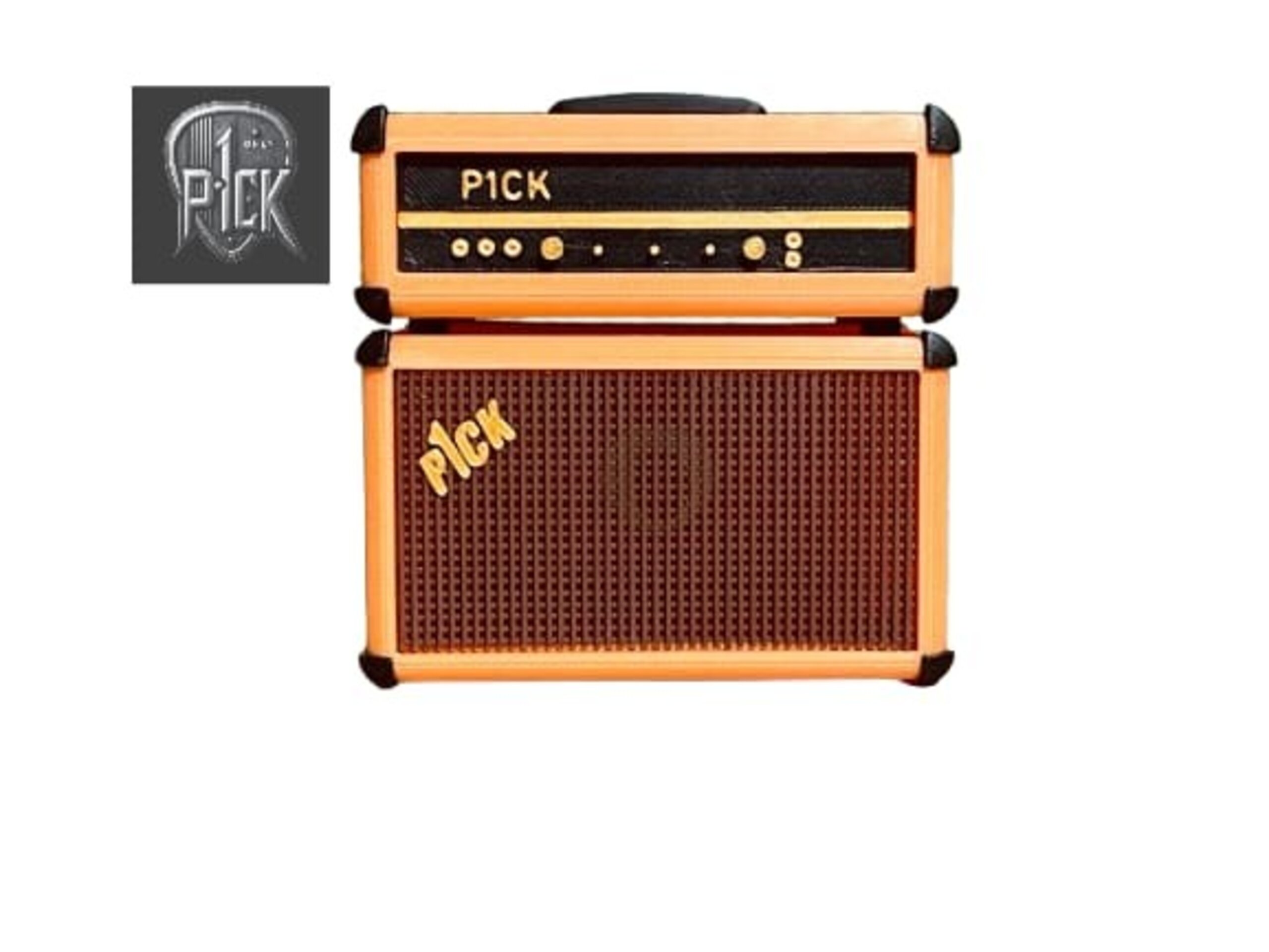 PORTAPÚAS CON LED ESTILO AMPLIFICADOR NARANJA - 4