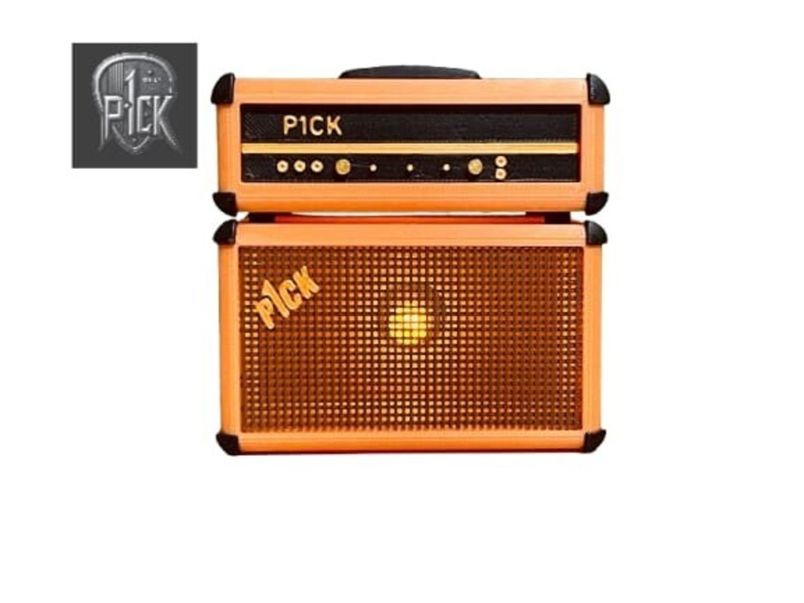 PORTAPÚAS CON LED ESTILO AMPLIFICADOR NARANJA - 2